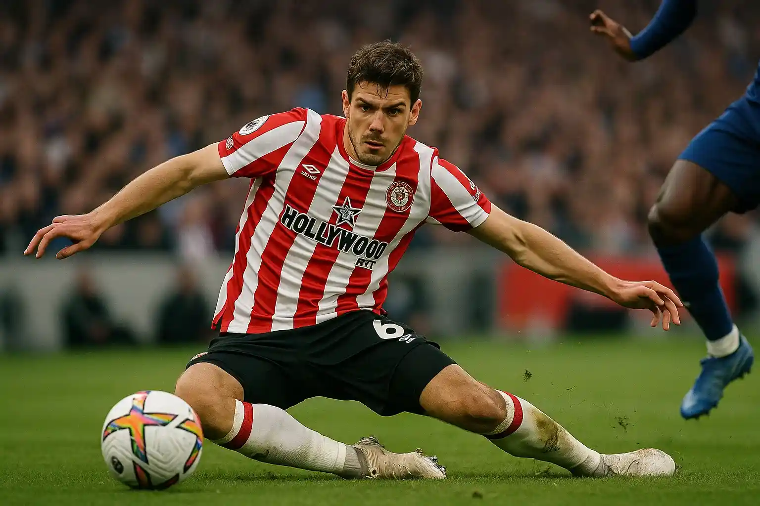 Christian Norgaard thể hiện kỹ năng phòng ngự điêu luyện